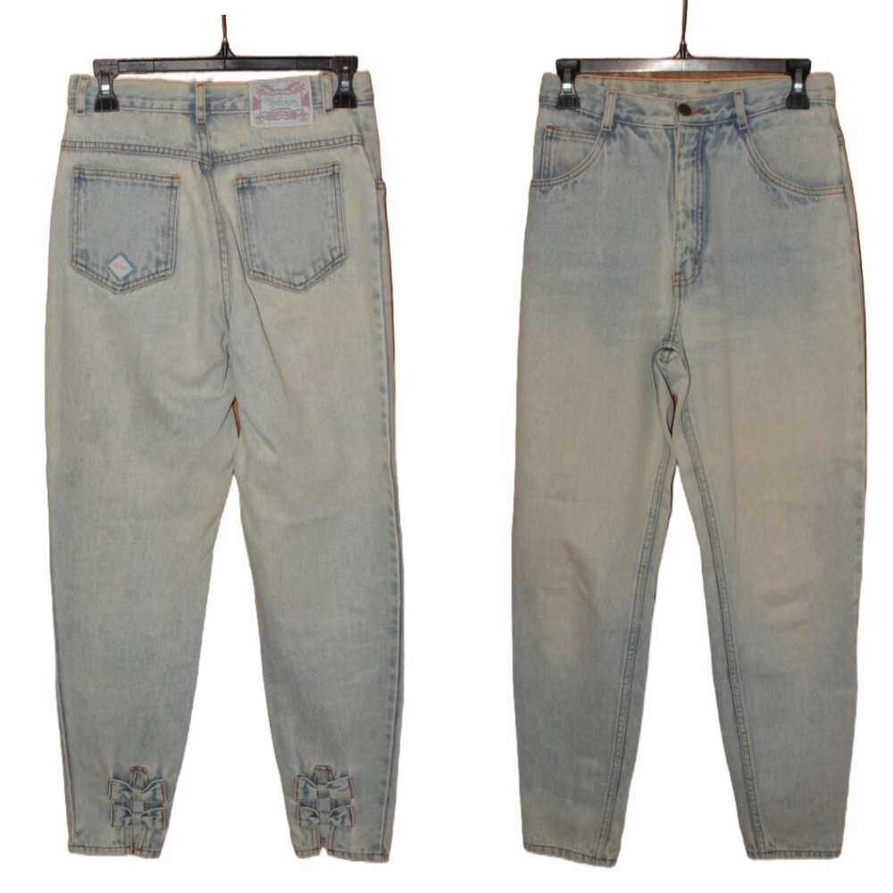 Vintage High Rise Light Wash Denim Jeans Size 28